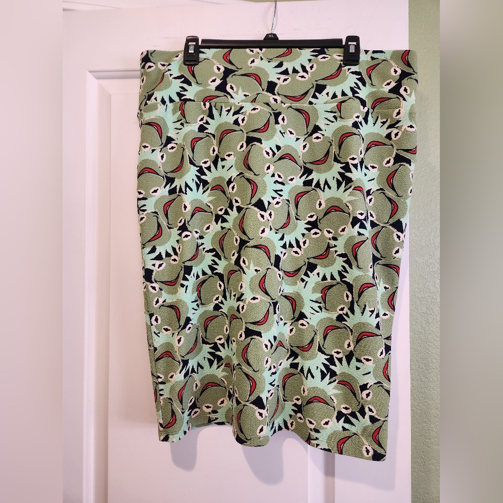 Lularoe Kermit The Frog Skirt